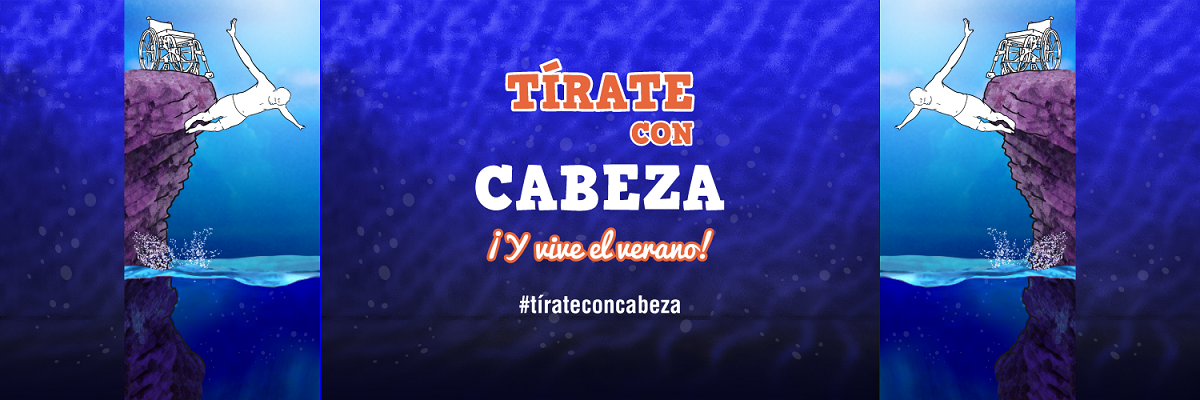 Cartel de la campaña Tírate con cabeza