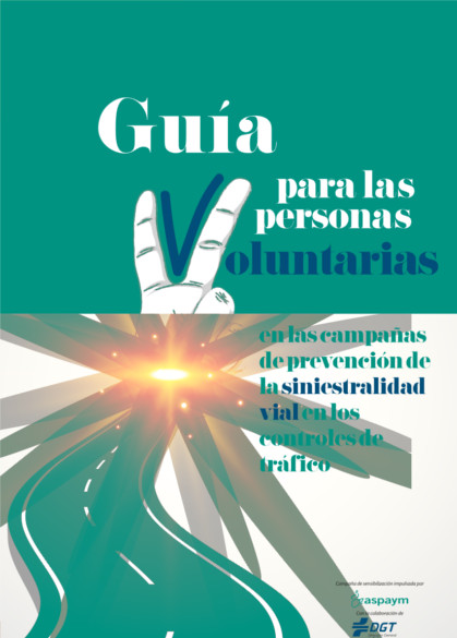 portada de la Guía para personas voluntarias en las campañas de prevención de la siniestralidad vial en los controles de tráfico